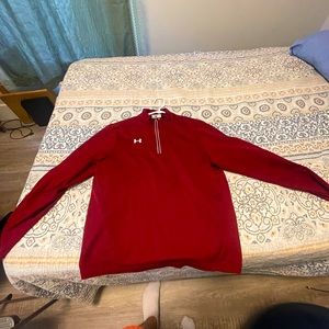 Red Under Armour 1/4 Zip
